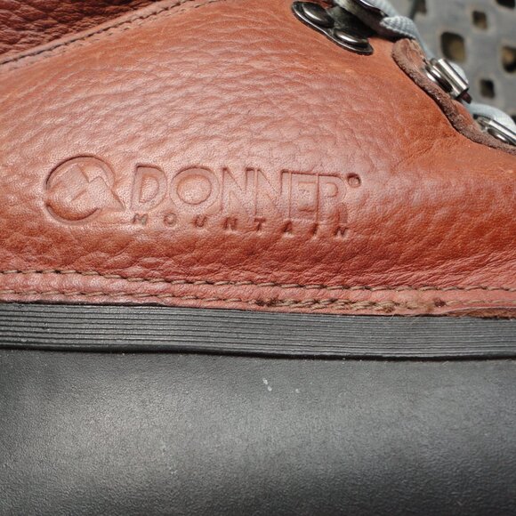 DONNER MOUNTAIN Men's Brown & Black Leather Waterproof Duck Boots Size 10M - Picture 6 of 10